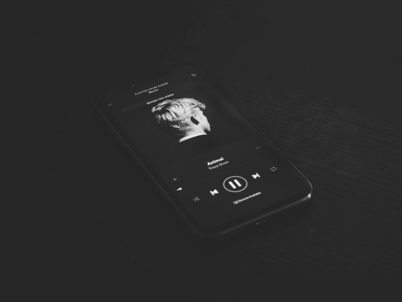 iPhone zeigt Musikwiedergabe